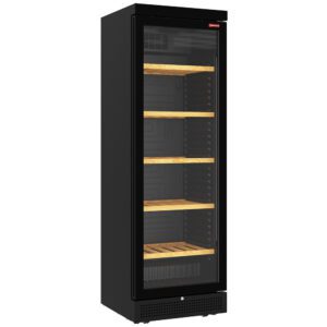 Diamond Europe - Vitrine cave à vins ventilée 382 litres - 5 niveaux - sans cadre - NOIRE
