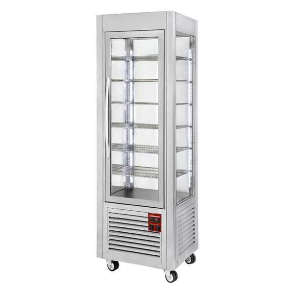 Diamond Europe - Vitrine panoramique - 5 niveaux - 360 LT - inox
