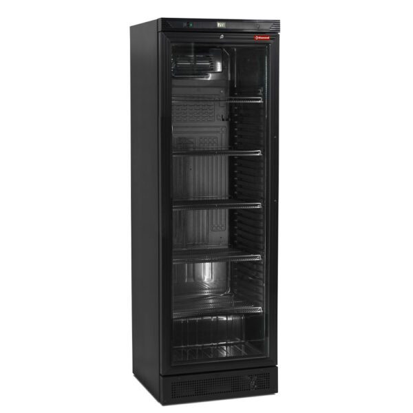 Diamond Europe - Vitrine ventilé T° positive- 380 Lit- noire