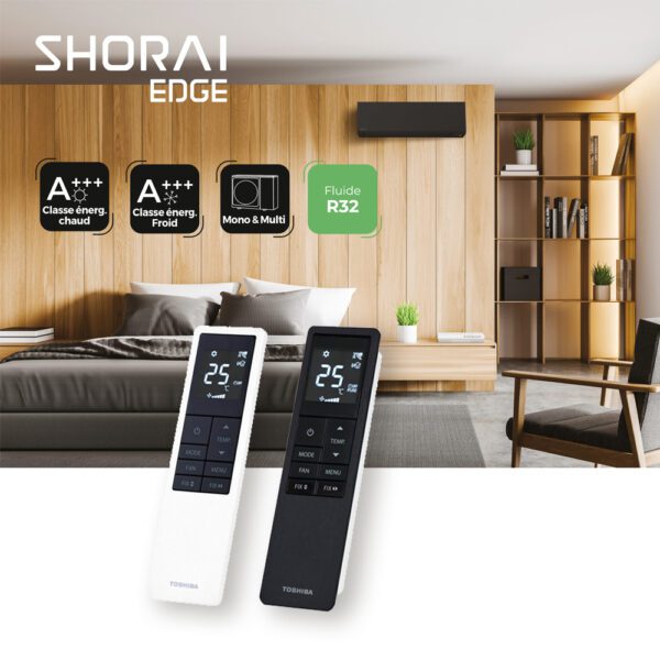 TOSHIBA - Climatisation réversible chauffage & refroidissement Shorai Edge – Image 3