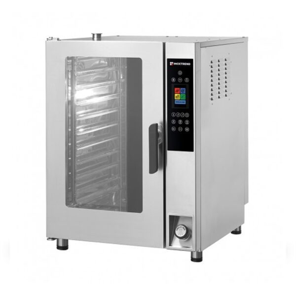Inoxtrend - Four à gaz XT COMPACT - Mixte à injection directe - Commandes programmables à écran tactile - 12 kW + 0.3 kW